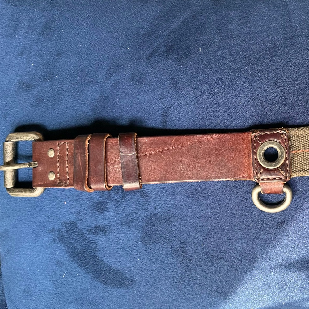 DOLCE & GABBANA Distressed Brown Leather Belt with OG Dust Bag | 36 INCH/90 CM